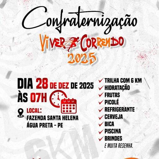 Event cover Confraterniza��o Viver Correndo 2025