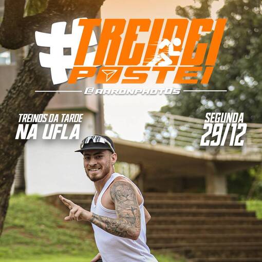 Event cover TREINEI E POSTEI NA UFLA - TARDE/NOITE DE SEGUNDA 29/12