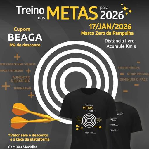 Event cover Treinos das Metas 2026 - Cobertura Oficial - Foto Pampulha & Corridas Beaga
