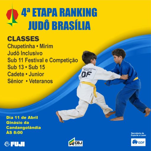 Event cover 4� ETAPA RANKING JUDO BRASILIA (Classes CBJ/Festival/Circuito)