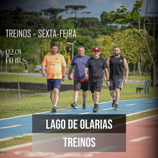Event cover TREINOS LAGO DE OLARIAS - SEXTA-FEIRA (TARDE) - 02/01/2026