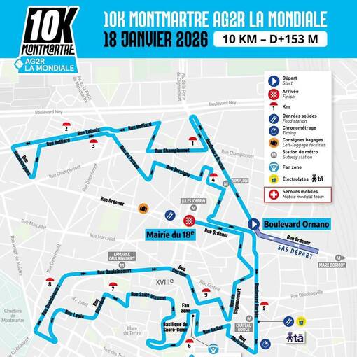 Event cover 10K Montmartre AG2R LA MONDIALE