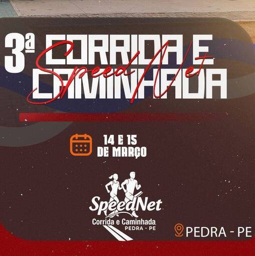 Event cover 3 corrida e caminhada Speednet 