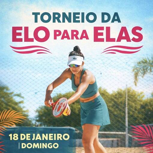 Event cover CAMERASPORT - Beach Tennis - Torneio da Elo para Elas - RIBEIRAO PRETO | 18/01 | 2026