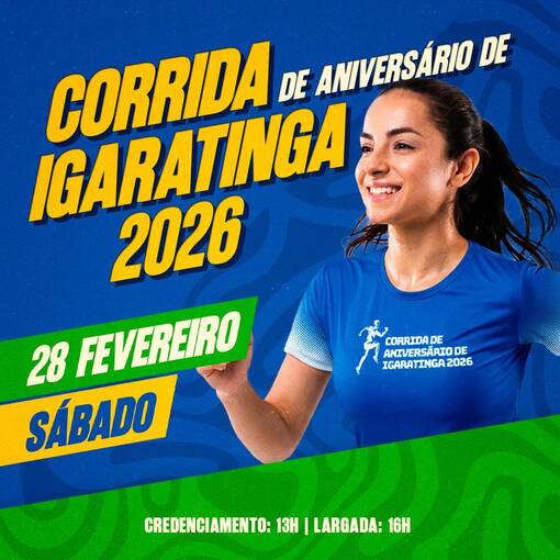 Event cover Corrida de anivers�rio Igaratinga 2026
