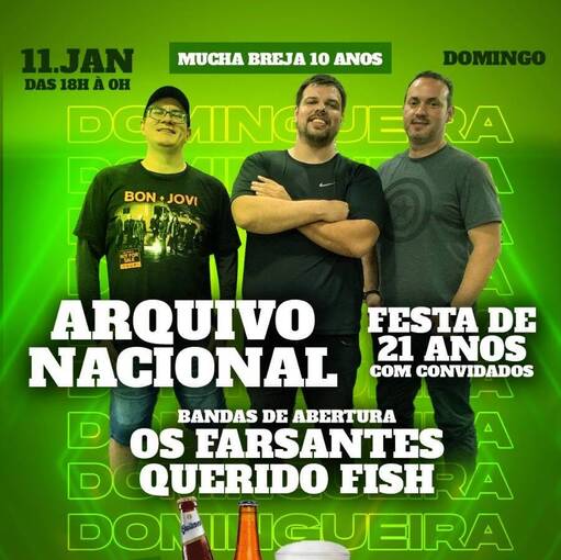 Portada del evento Anivers�rio da Banda Arquivo Nacional