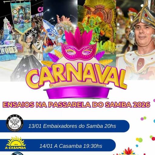 Event cover Ensaio Carnaval Geral - A casamba