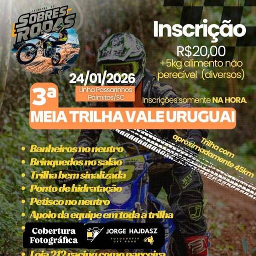 Event cover 3� MEIA TRILHA VALE DO URUGUAI 