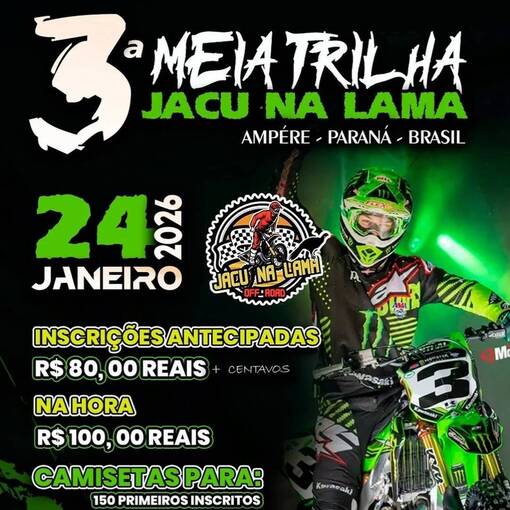 Event cover 3� MEIA TRILHA JAC� NA LAMA