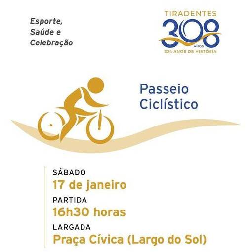 Event cover Passeio Cicl�stico Tiradentes 308 Anos