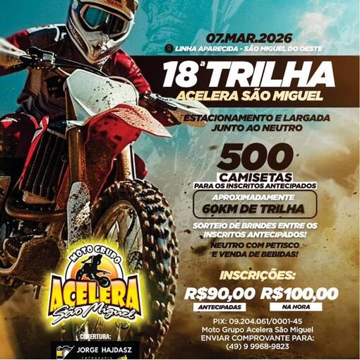 Event cover 18 � TRILHA ACELERA S�O MIGUEL