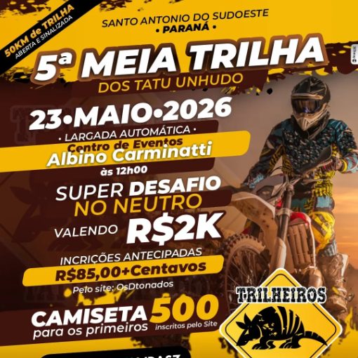 Capa do evento 5 � MEIA TRILHA TATU UNHUDO