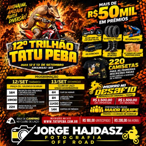 Event cover 12 º TRILHÃO TATU PEBA