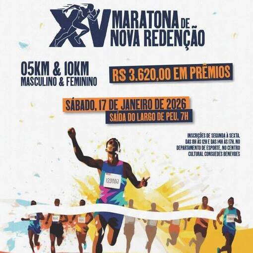 Event cover XV MARATONA DE NOVA REDEN��O