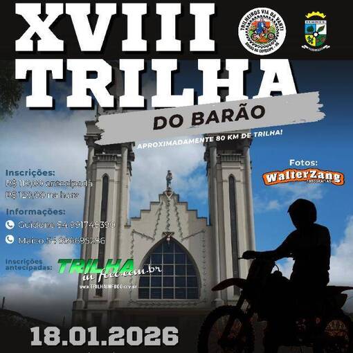 Event cover XVIII TRILHA DO BAR�O