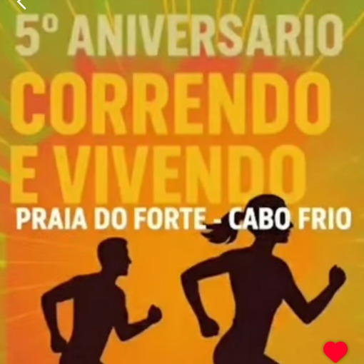 Portada del evento 5� ANIVERS�RIO CORRENDO E VIVENDO - CABO FRIO - RJ
