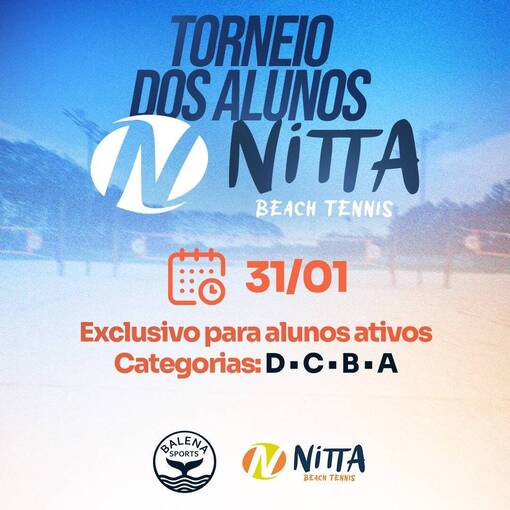 Naslovnica dogodka TORNEIO DOS ALUNOS NITTA BEACH TENNIS