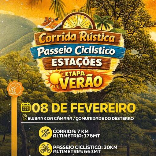 Event cover Corrida R�stica e Passeio Cicl�stico das Esta��es - Ewbanck da C�mara