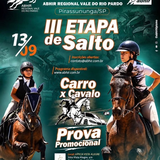 Capa do evento III Etapa de Salto Vista Alegre / abhir