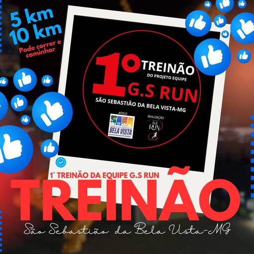 Event cover 1� Trein�o da Equipe G. S. Run - S�o Sebasti�o da Bela Vista