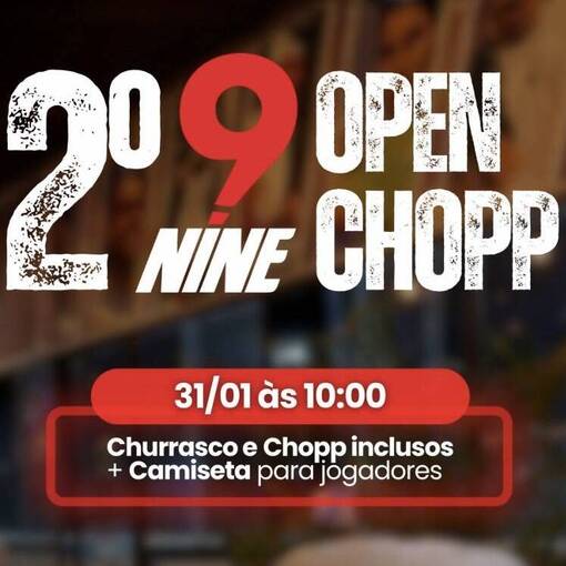 Event cover 2º nine Open chopp