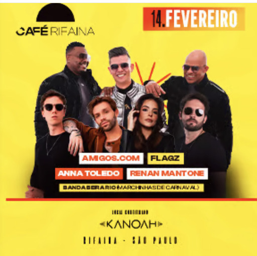 Event cover Caf� Rifaina 14/02 - CARNAVAL 2026