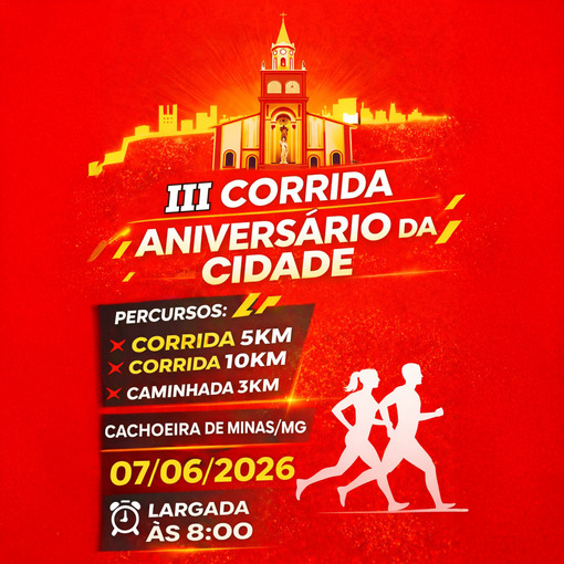 Event cover III Corrida de Anivers�rio da Cidade - Cachoeira de Minas