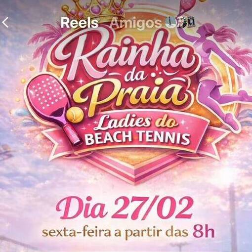 Capa do evento Rainha da Praia - Ladies and Tramps - Prainha Tambor�