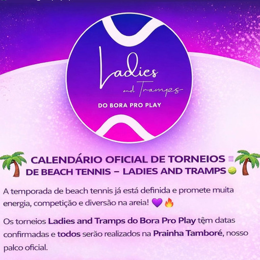 Capa do evento Ladies and Tramps do Bora pro Play - Ladies - 27/03