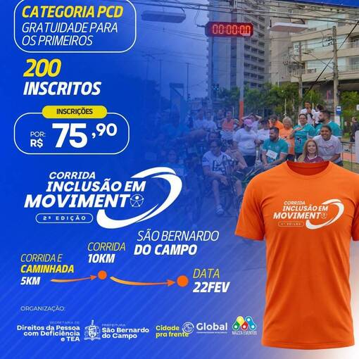 Event cover Corrida Inclus�o em Movimento
