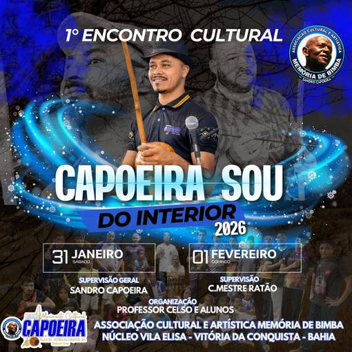 Event cover 1� Encontro Cultural Capoeira Sou do Interior 2026