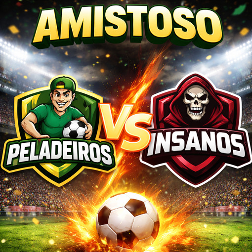 Event cover Amistoso - PELADEIROS X INSANOS  