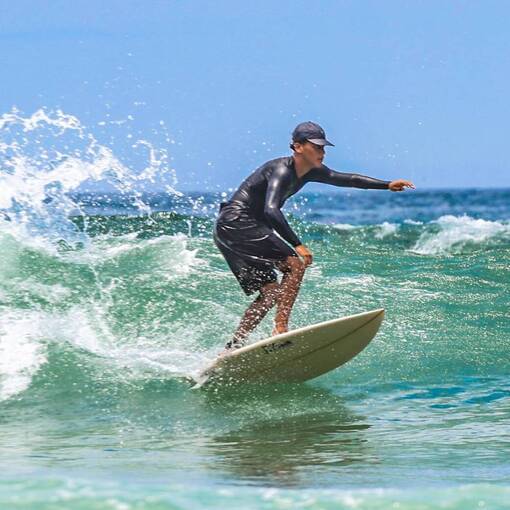 Capa do evento Escola de Surf Sabrina Carrijo - Domingo 01/02  