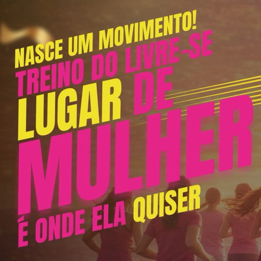Event cover Treino - Lugar de mulher � onde ela quiser