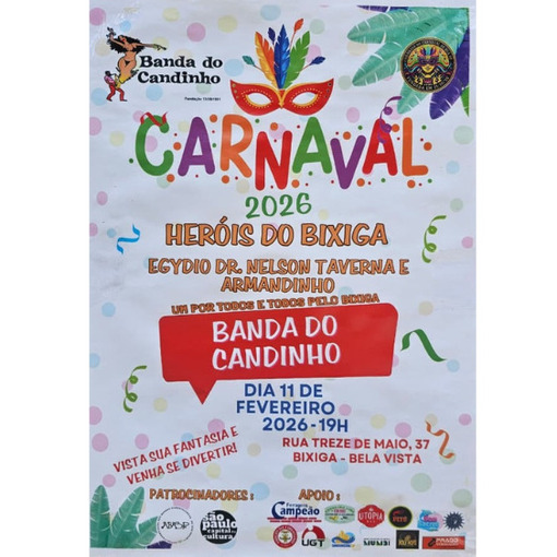 Portada del evento Carnaval de Rua - Banda do Candinho