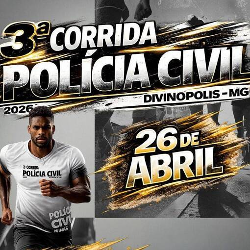 Capa do evento 3� Corrida Pol�cia Civil - Divin�polis MG 