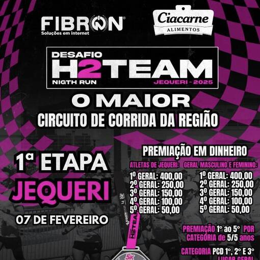 Capa do evento Jequeri - Desafio H2 Team 1� Etapa