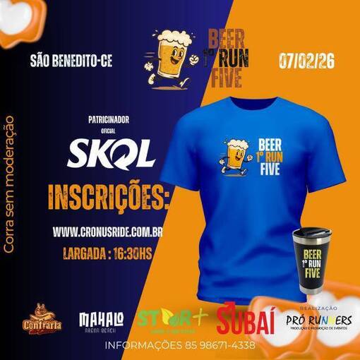 Event cover 1� RUN BEER FIVE