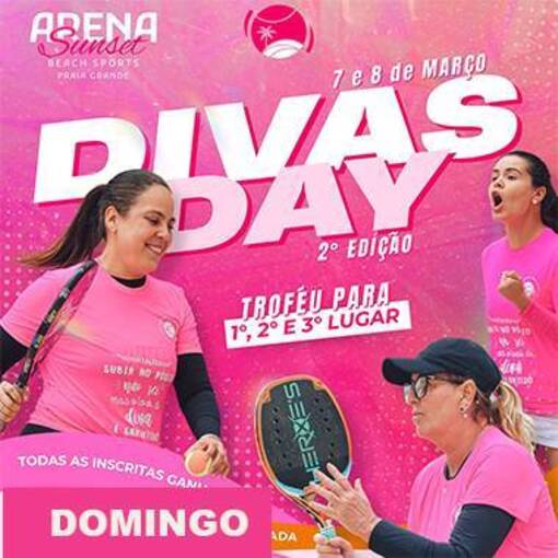Capa do evento Divas Day - Beach Tennis Arena Sunset (domingo)
