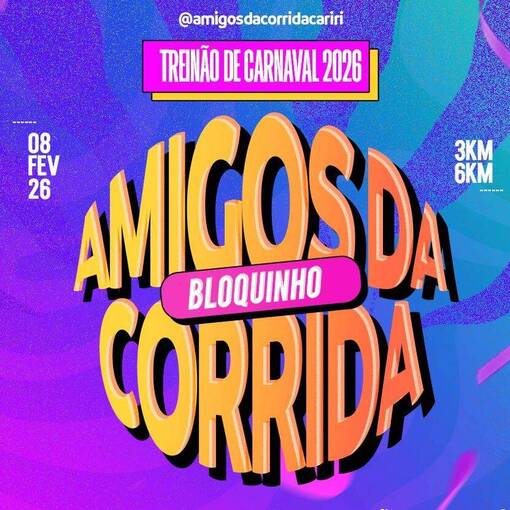 Event cover Bloquinho Amigos da Corrida