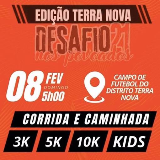 Couverture de l'�v�nement Desafio 21 nos Povoados - Etapa Terra Nova