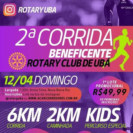 Event cover 2� Corrida Rotary Club de Ub�