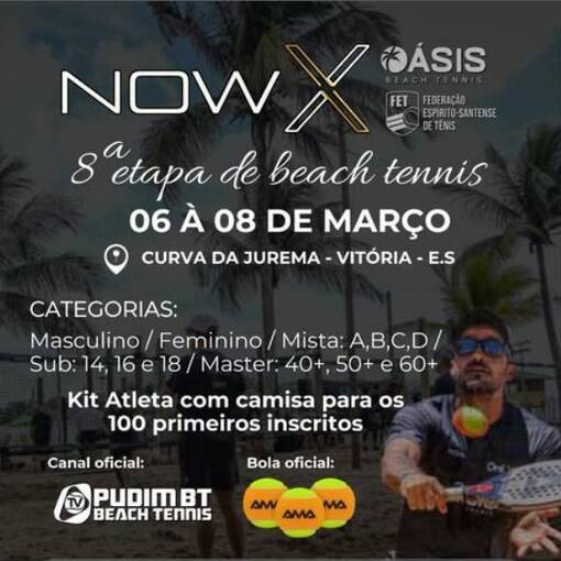 Event cover  8� Etapa da FET de Beach Tennis 2026 no Point OASIS
