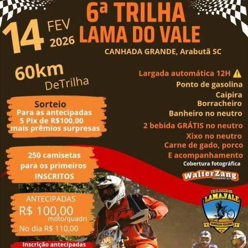 Portada del evento 6� TRILHA LAMA DO VALE
