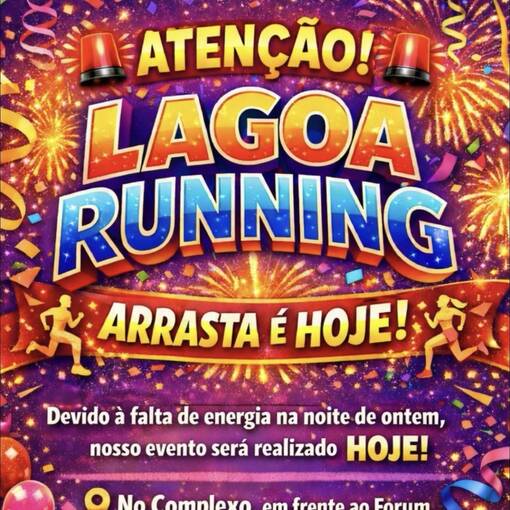 Copertura dell'evento LAGOA RUNNING EDI��O ARRASTA
