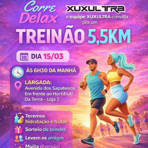 Event cover Trein�o 5,5 Km (Xuxultra e Corre Delax)