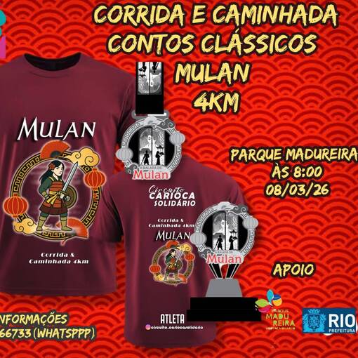 Event cover CORRIDA E CAMINHADA CONTOS CLASSICOS MULAN