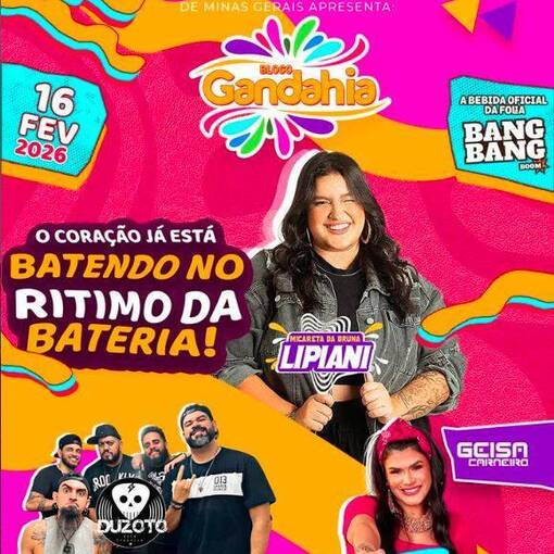 Event cover Bloco Gandahia! O MAIOR BLOCO DO BURITIS COM BRUNA LIPIANI!