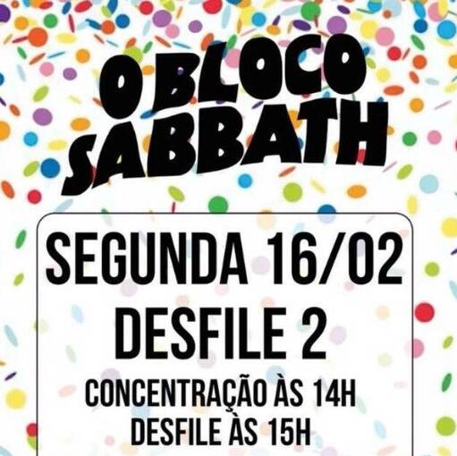 Event cover O Bloco Sabbath