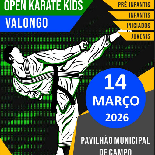 Capa do evento Open Karat� Kids Valongo